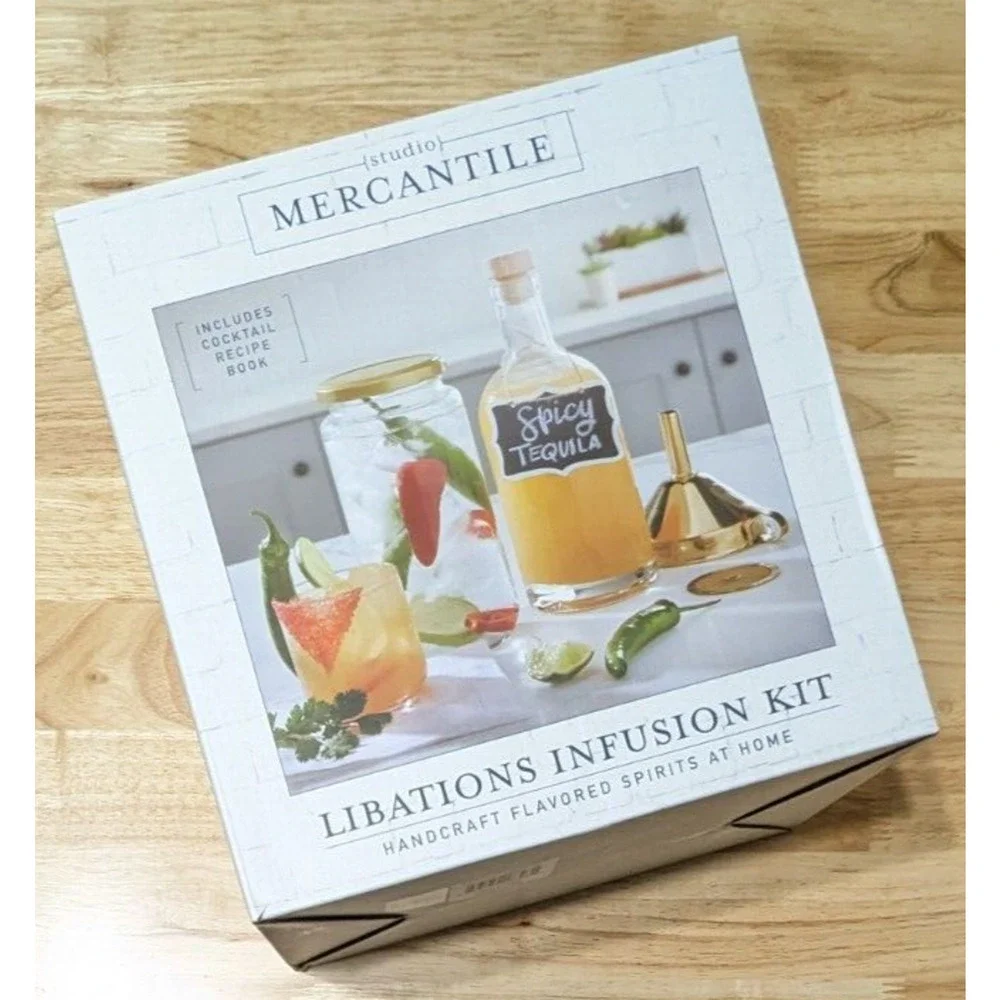 Studio Mercantile Libations Infusion Kit, Handcraft Flavored Spirits at‎ Home